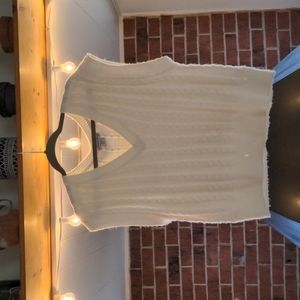 White Cashmere Sweater Vest 🌨️